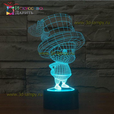 3D Лампа - Рожки на шляпе