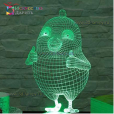 3D Лампа - Цыпленок все будет класс