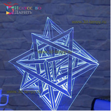3D Лампа - Абстракция Магические Треугольники