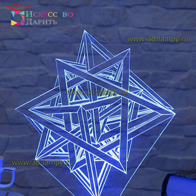 3D Лампа - Абстракция Магические Треугольники