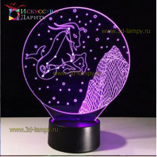 3D Лампа - Знак зодиака Козерог (Астрология)