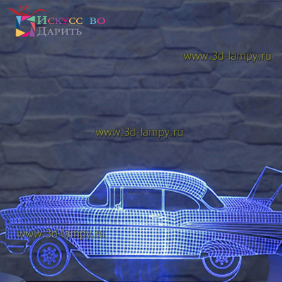 3D Лампа - Chevrolet Bel Air 2  (шевроле бел аир)