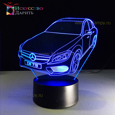 3D Лампа -  Mercedes Benz C63 AMG (Мерседес Бенц ) 