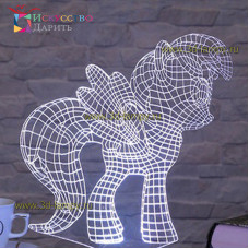 3D Лампа - Пони с крыльями