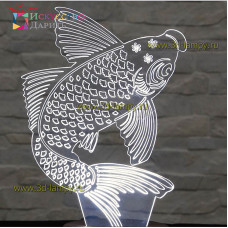 3D Лампа - Рыба 5