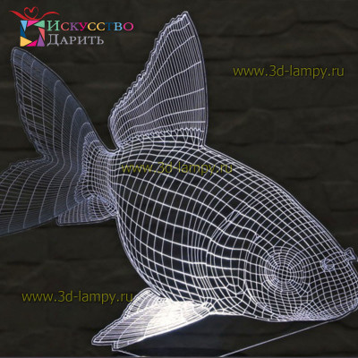 3D Лампа - Рыба 6
