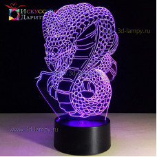 3D Лампа - Змея Кобра