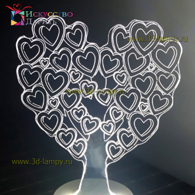 3D Лампа - Дерево любви