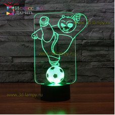 3D Лампа - Панда с мячом (Кунг-Фу Панда)