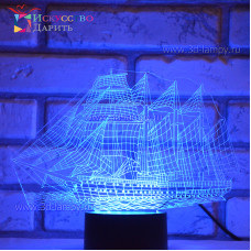 3D Лампа - Корабль