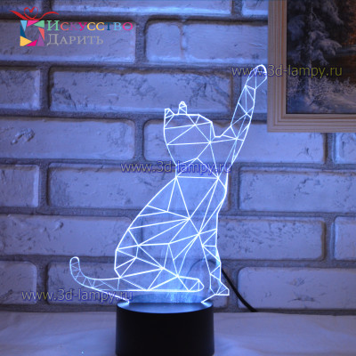 3D Лампа - Кошка
