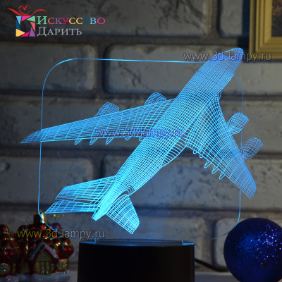 3D Лампа - Самолет 2