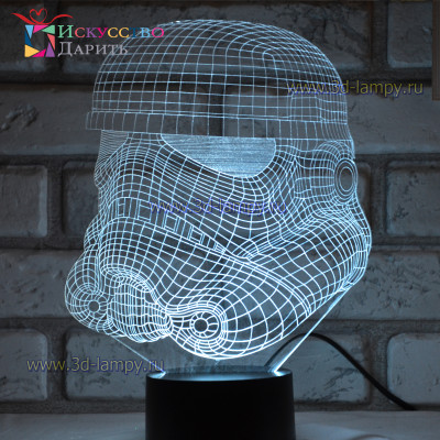 3D Лампа - Шлем Клона (Звездные войны)
