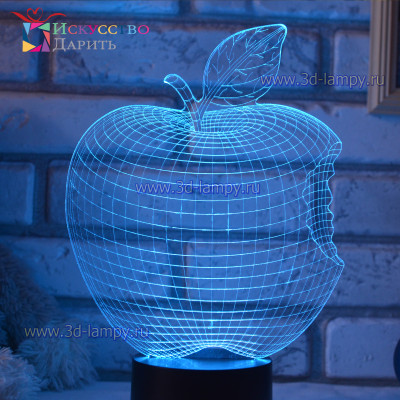 3D Лампа - Яблоко Apple