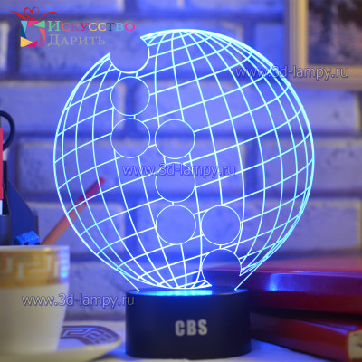 3D Лампа - Индивидуальный дизайн (CBS)