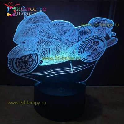 3D Лампа - Спортбайк